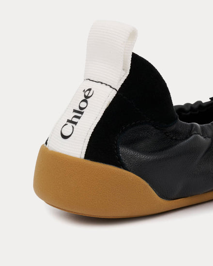 Chloé Kick Ballerina Black Slip Ons - 5