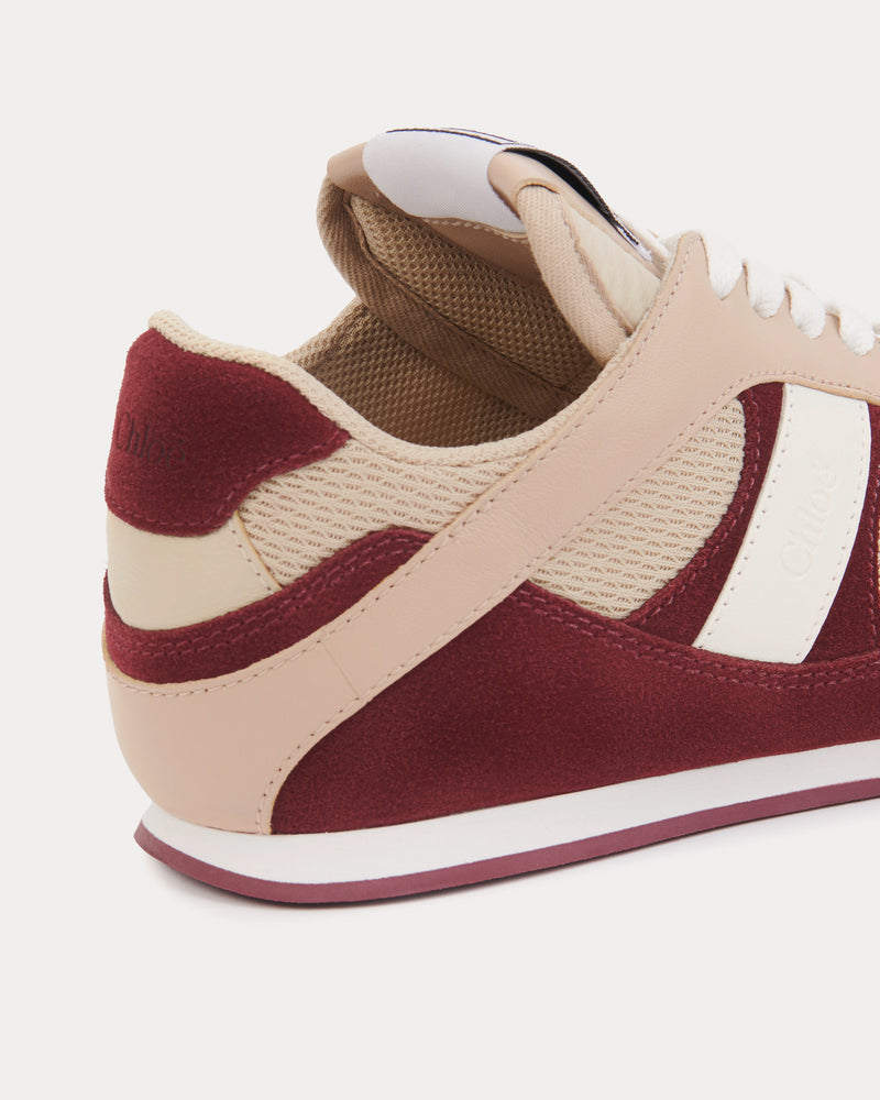 Chloé Chloé Kick Beige / Purple Low Top Sneakers - 5