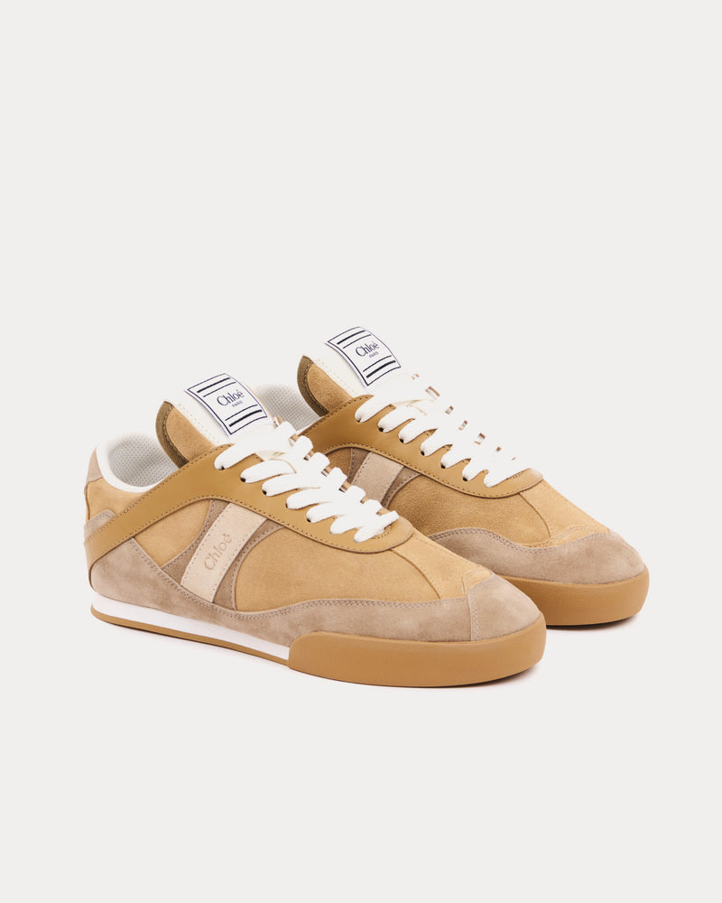 Chloé Chloé Kick Bleached Khaki Low Top Sneakers - 3