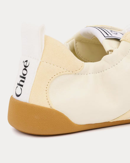Chloé Kick Buttercream Low Top Sneakers - 5