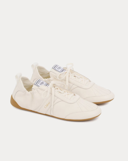 Chloé Kick Eggshell Low Top Sneakers - 3