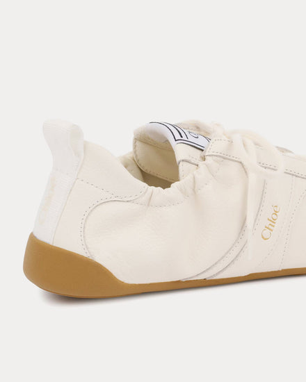 Chloé Kick Eggshell Low Top Sneakers - 5