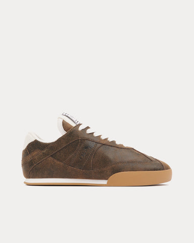 Chloé Chloé Kick Oak Brown Low Top Sneakers
