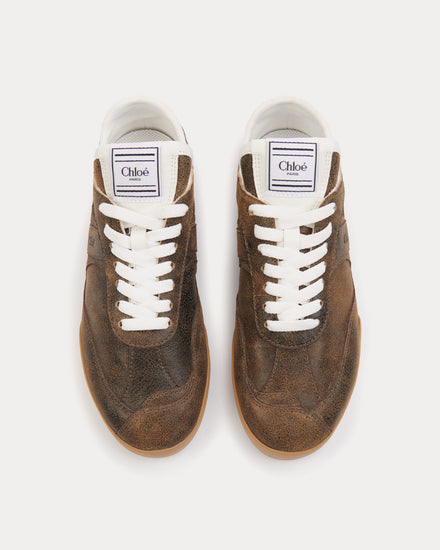 Chloé Chloé Kick Oak Brown Low Top Sneakers - 2
