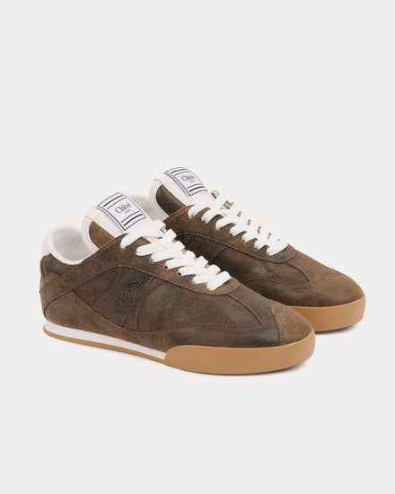 Chloé Chloé Kick Oak Brown Low Top Sneakers - 3