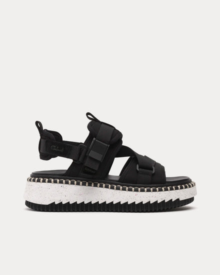 Chloé Lilli Flat Nomad Black Sandals - 1