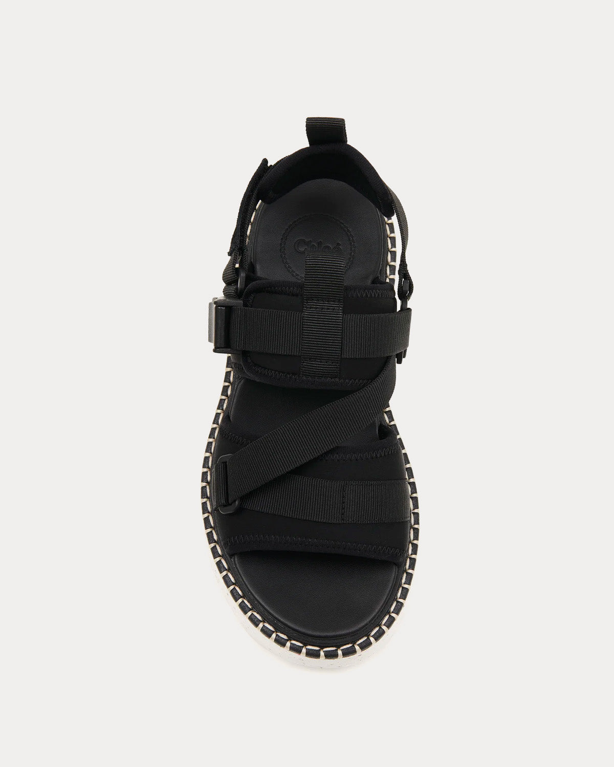 Chloé - Lilli Flat Nomad Black Sandals