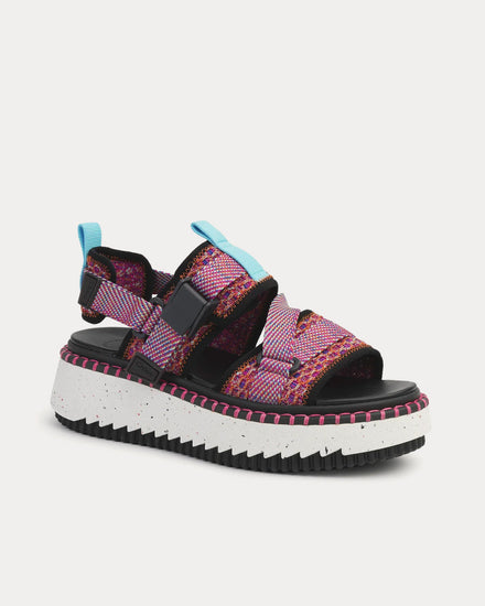 Chloé Lilli Flat Dark Peony Sandals - 2