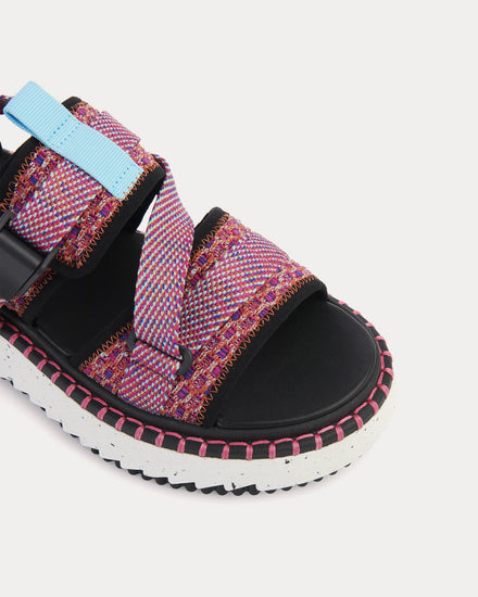 Chloé Lilli Flat Dark Peony Sandals - 3