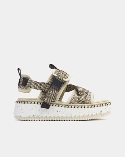 Chloé Lilli Flat Nomad Beige Sandals - 1