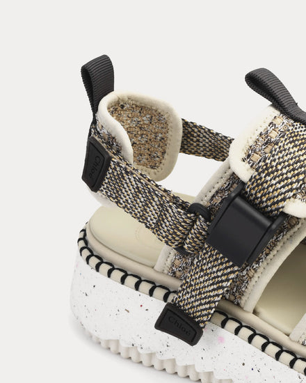 Chloé Lilli Flat Nomad Beige Sandals - 3