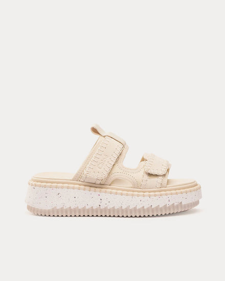 Chloé Lilli Sporty White Mules - 1
