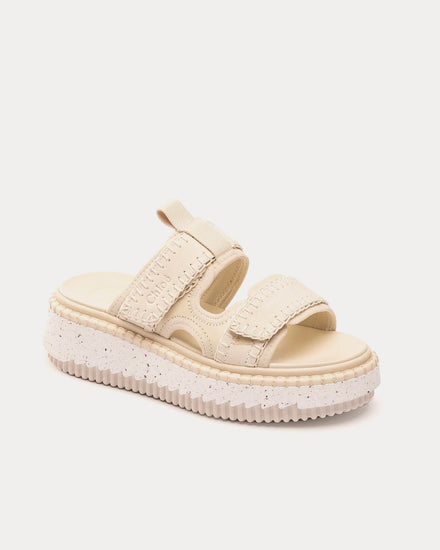 Chloé Lilli Sporty White Mules - 3