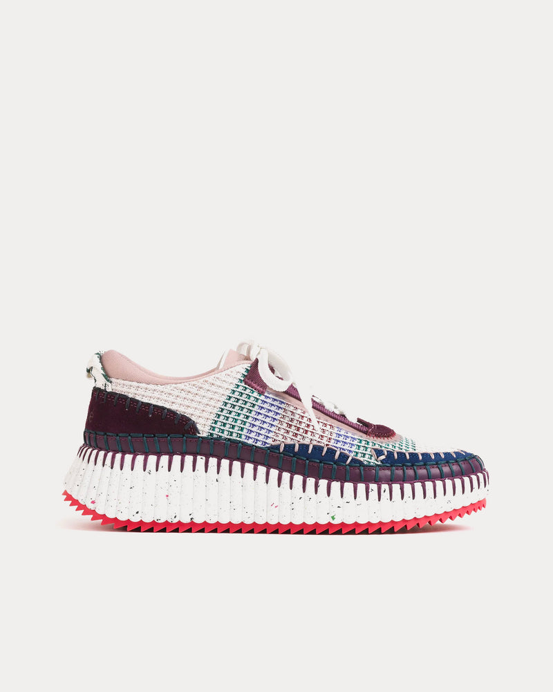 Chloé Nama Purple / Blush Low Top Sneakers - 1