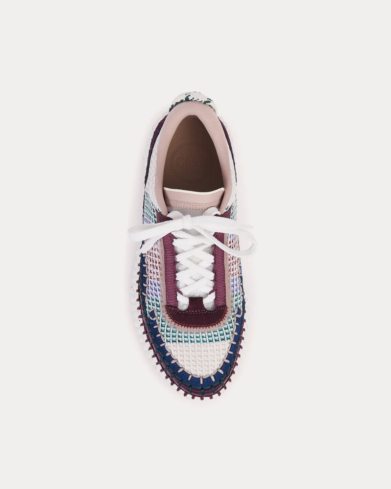 Chloé Nama Purple / Blush Low Top Sneakers - 2