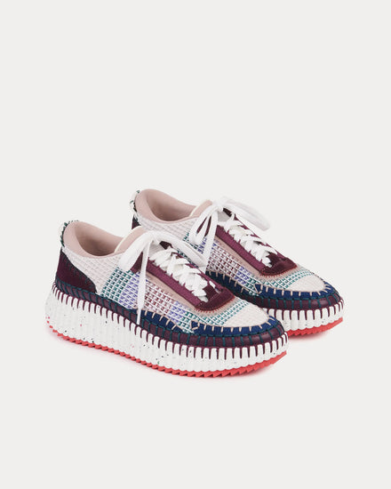 Chloé Nama Purple / Blush Low Top Sneakers - 3
