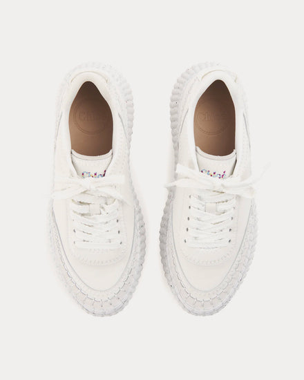 Chloé Nama Brilliant White Low Top Sneakers - 2