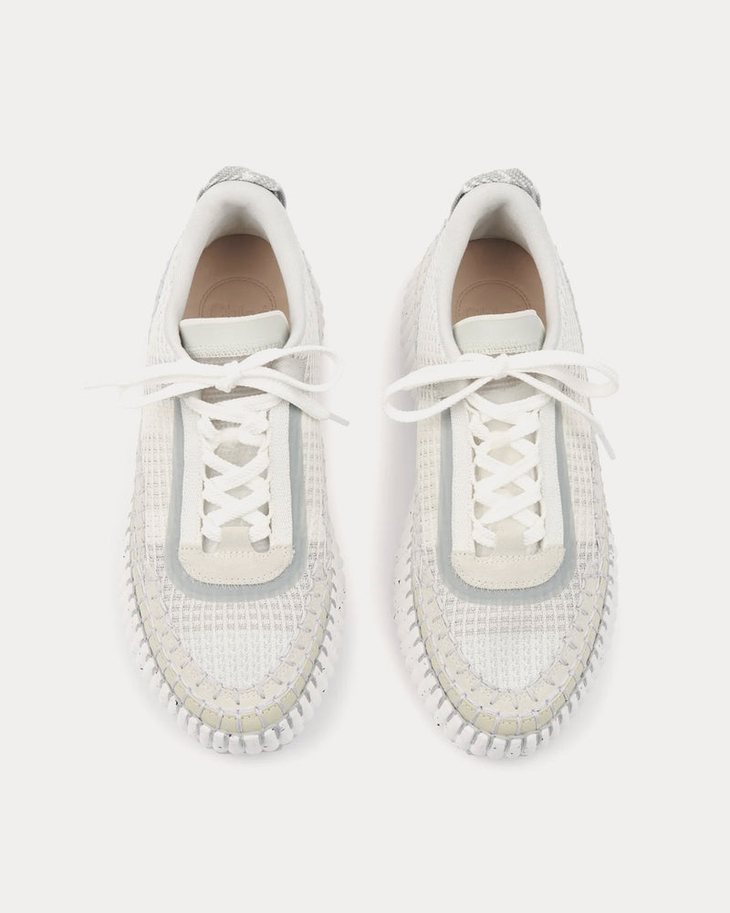 Chloé Nama Cloudy Grey Low Top Sneakers - 2