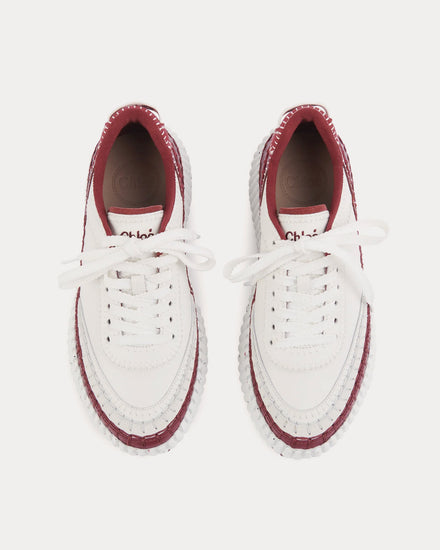 Chloé Nama Obscure Red Low Top Sneakers - 2