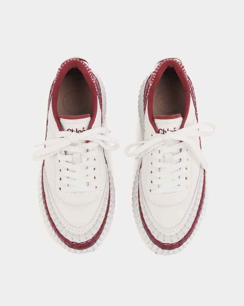 Chloé Nama Obscure Red Low Top Sneakers - 2