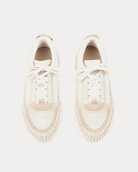 Chloé Nama Powder Beige Low Top Sneakers - 2