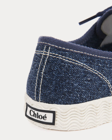 Chloé Robyn Denim Low Top Sneakers - 4