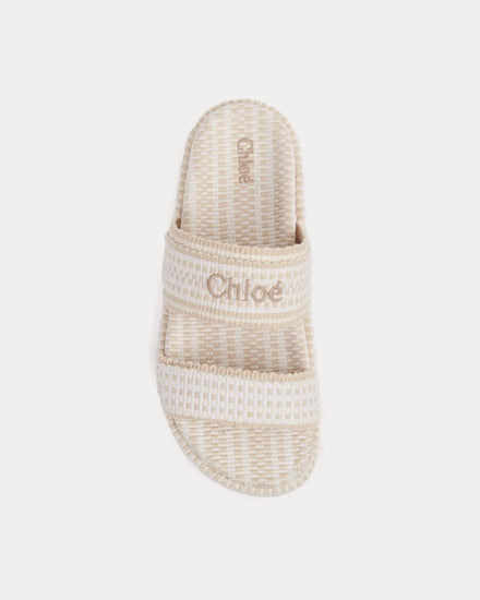 Chloé Rori Flat White Mules - 2