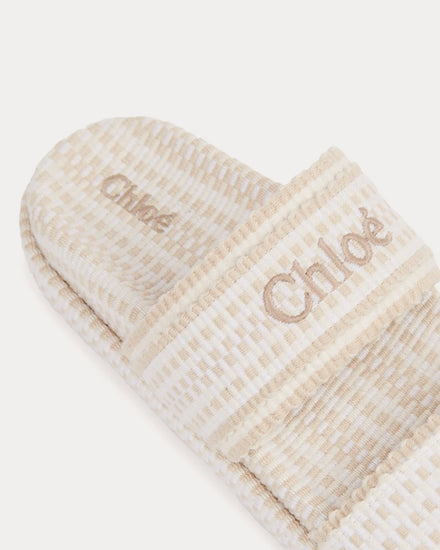 Chloé Rori Flat White Mules - 4