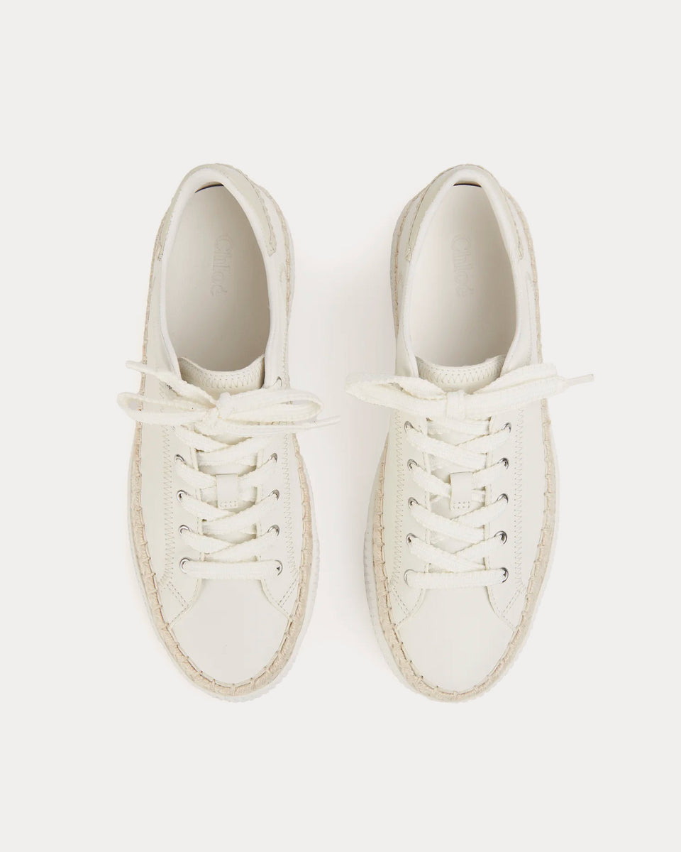Chloé Telma White Low Top Sneakers - Sneak in Peace