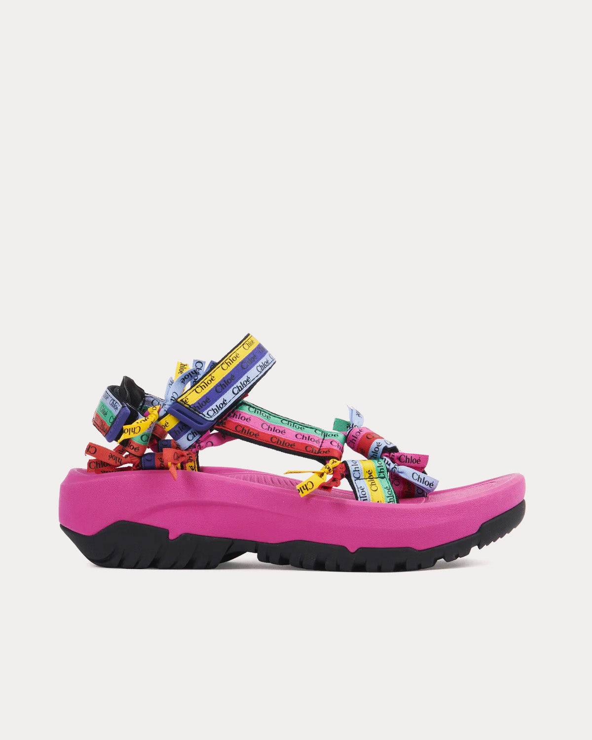 Chloé x Teva - Hurricane XLT2 Ampsole Pink / Multicolour Flat Sandals