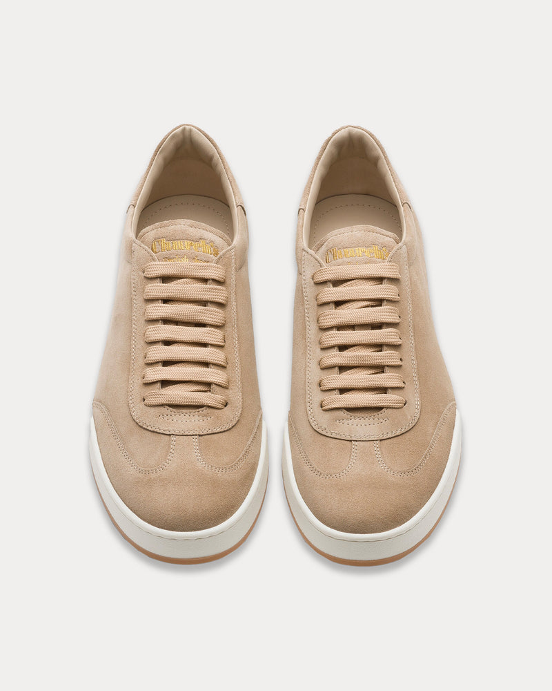 Church's Largs 2 Soft Suede Stone Low Top Sneakers - 2
