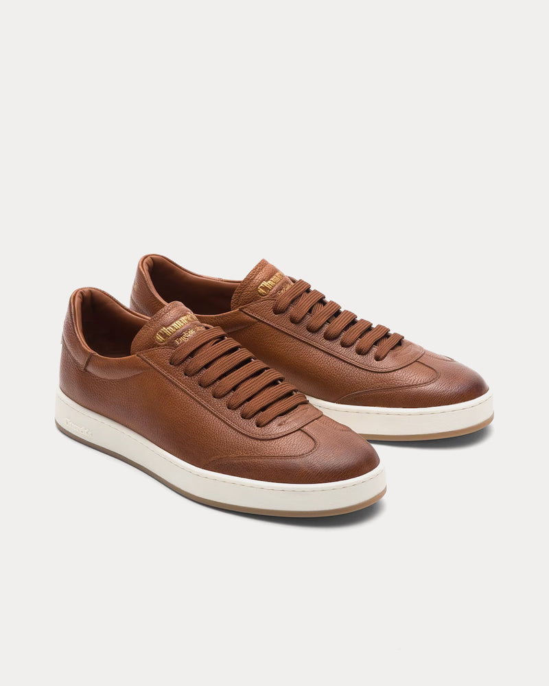 Church's Largs Grain Calfskin Walnut Low Top Sneakers - 3