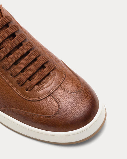 Church's Largs Grain Calfskin Walnut Low Top Sneakers - 5