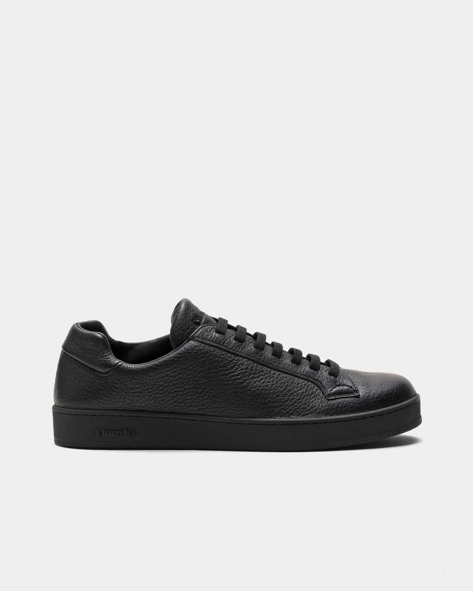スニーカー Church's LUDLOW - Deerskin Sneaker Church's Men's Ludlow Deerskin Black Low Top Sneakers & Trainers