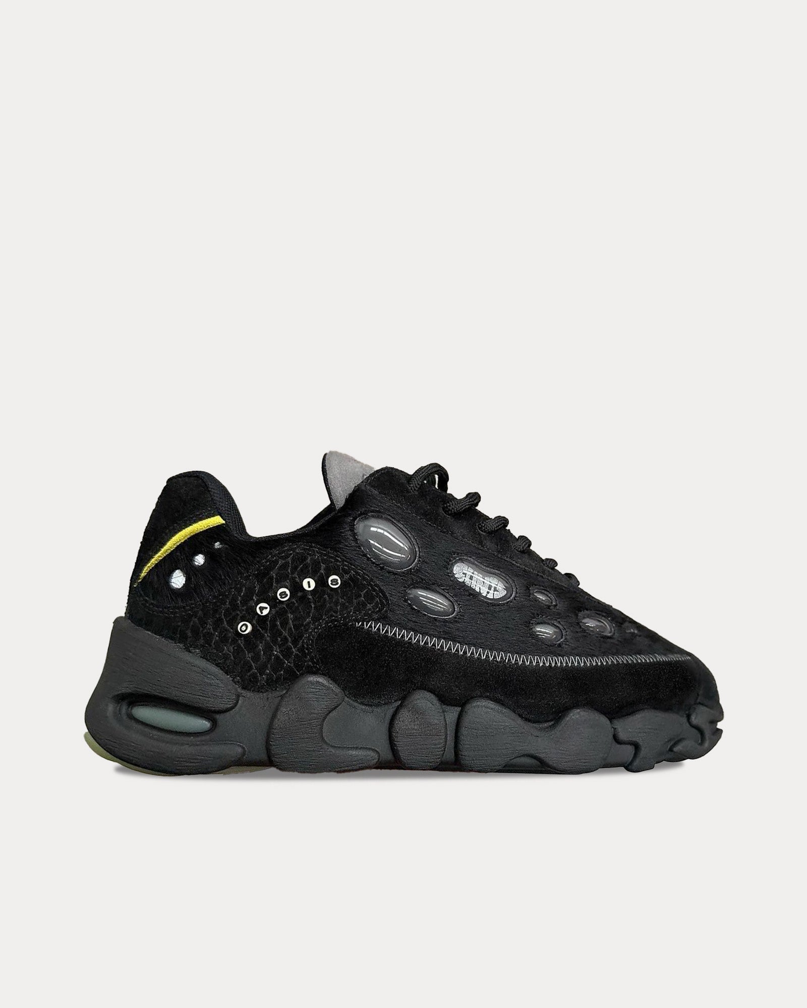 Clints Inc Unisex Oasis 'Spider' Black Low Top Sneakers