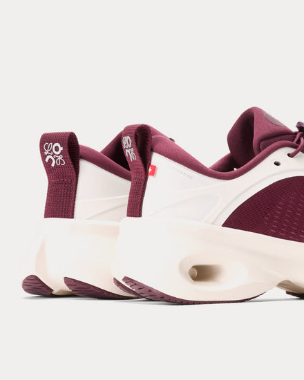 On Running x Loewe Cloudsolo Burgundy / Eggshell Low Top Sneakers - 2