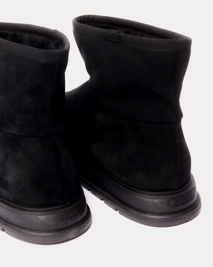 Cole Buxton The Big Boot Suede & Shearling Black Boots - 3
