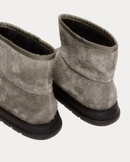 Cole Buxton The Big Boot Suede & Shearling Grey Boots - 3