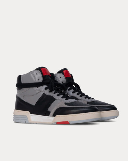 Collegium Pillar Destroyer II 'Devastator' Leather Black / Cement High Top Sneakers - 2