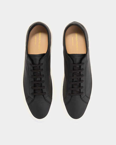 Common Projects Achilles Full-Grain Leather Black Low Top Sneakers - 2