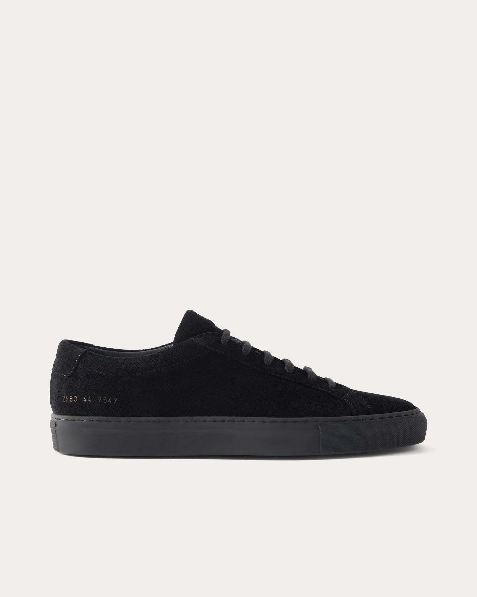 Common Projects Men's Original Achilles Waxed-Suede Black Low Top ...