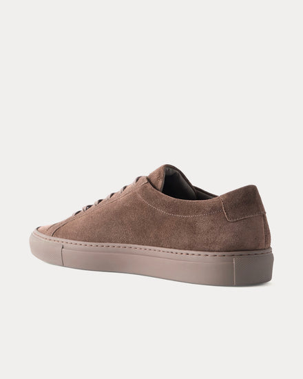 Common Projects Original Achilles Waxed-Suede Brown Low Top Sneakers - 2