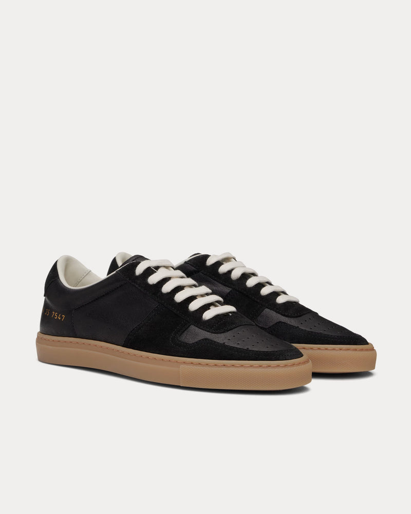 Common Projects BBall Duo Slim Leather & Suede Black Low Top Sneakers - 2