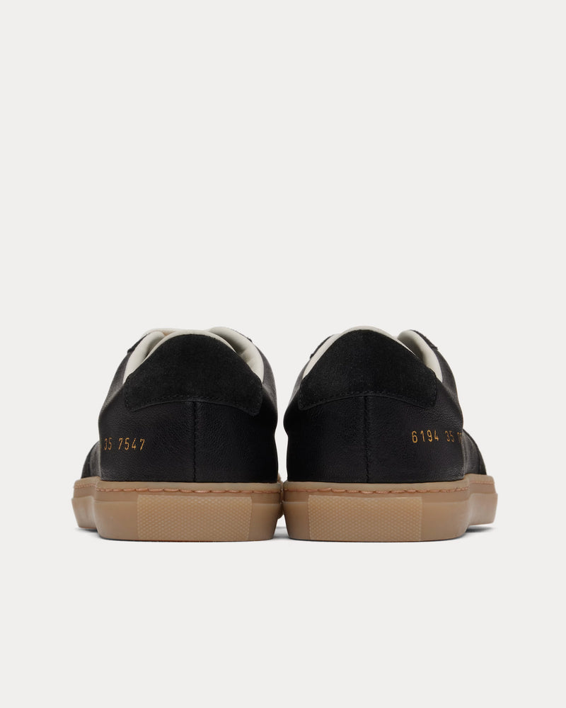Common Projects BBall Duo Slim Leather & Suede Black Low Top Sneakers - 3