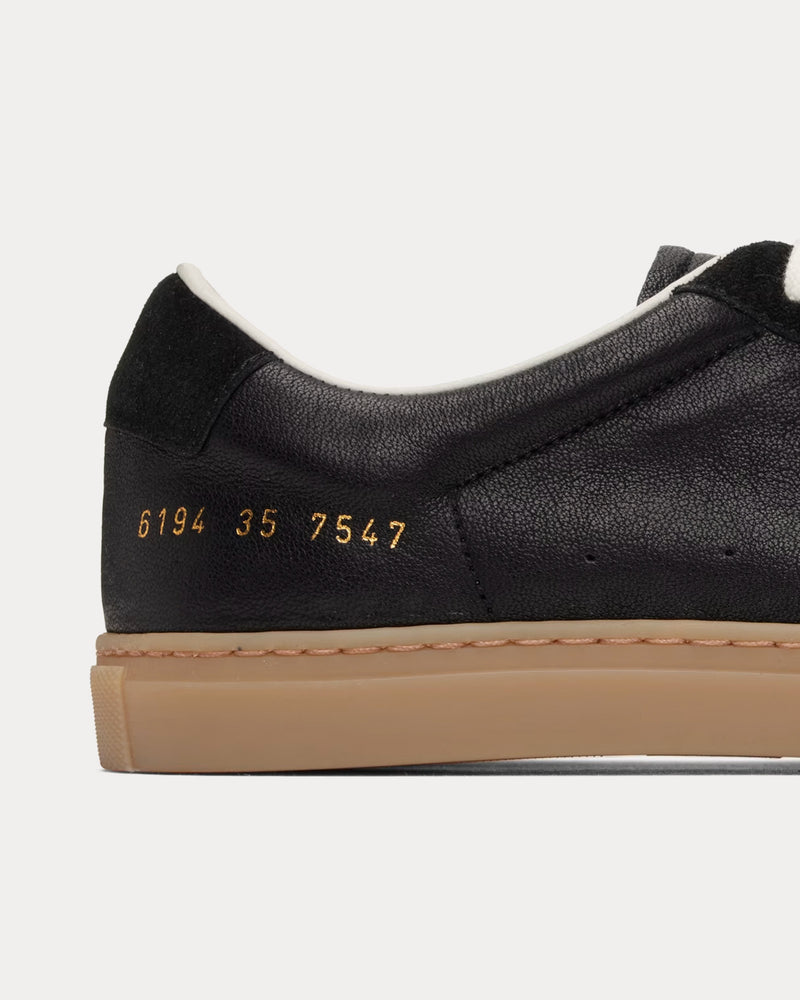 Common Projects BBall Duo Slim Leather & Suede Black Low Top Sneakers - 4