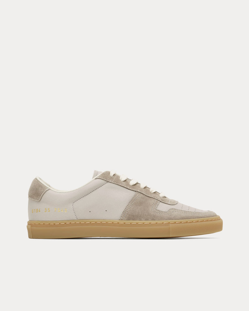 Common Projects BBall Duo Slim Leather & Suede Grey Low Top Sneakers - 1