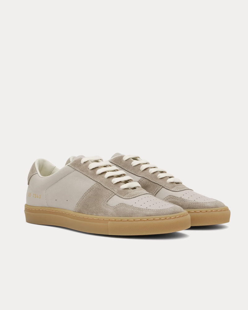 Common Projects BBall Duo Slim Leather & Suede Grey Low Top Sneakers - 2