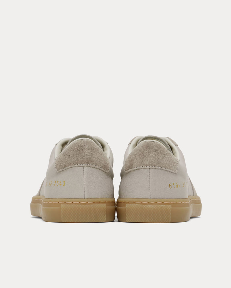 Common Projects BBall Duo Slim Leather & Suede Grey Low Top Sneakers - 3