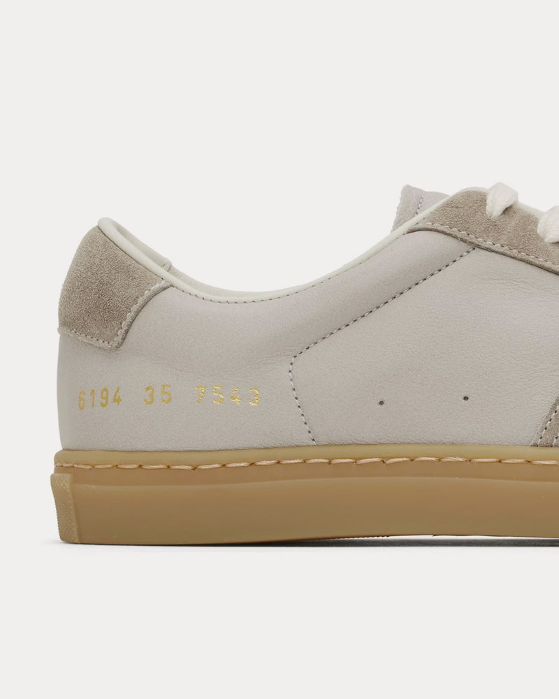 Common Projects BBall Duo Slim Leather & Suede Grey Low Top Sneakers - 4