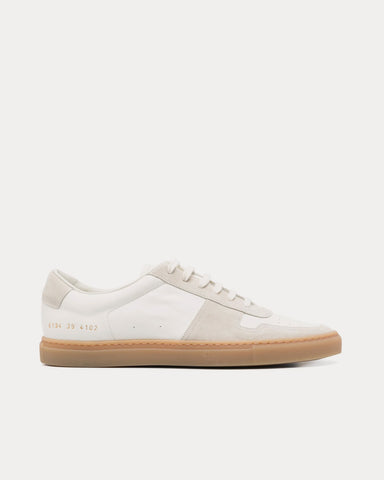 Common Projects BBall Duo Slim Leather & Suede White Low Top Sneakers